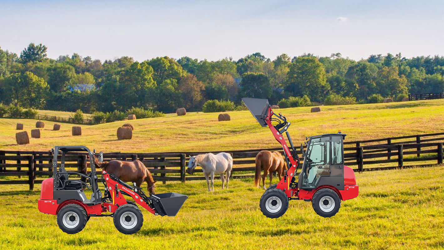 compact wheel loader for farm